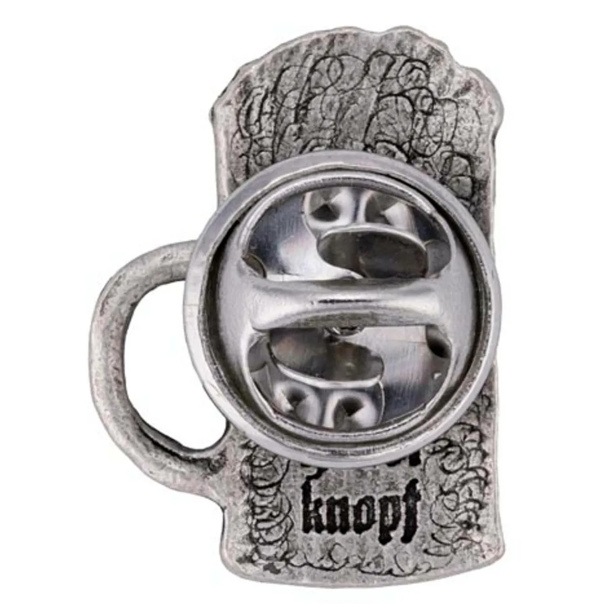 Anstecker Bierkrug Altsilber