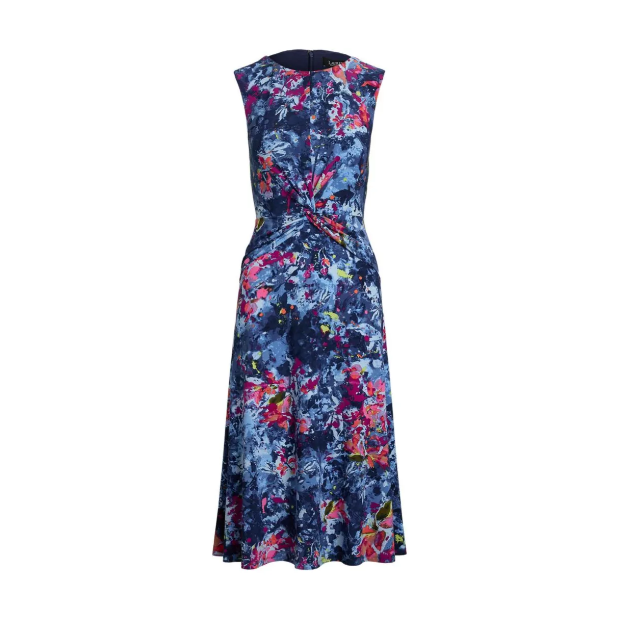 Bedrucktes Jerseykleid mit Twist-Detail