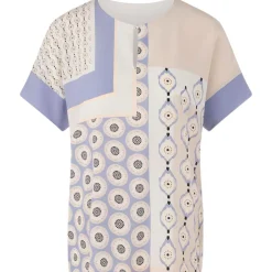 Blusenshirt  mit materialmix