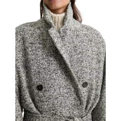 Bouclé-Wollmantel