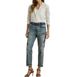 Boyfriend-Tapered-Fit Jeans