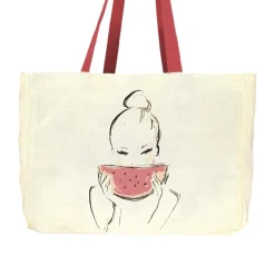 Canvas Shopper "Watermelon"