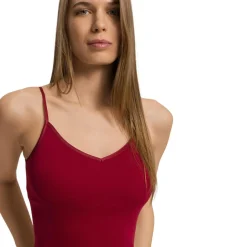 Cotton seamless Spaghetti Top Padded