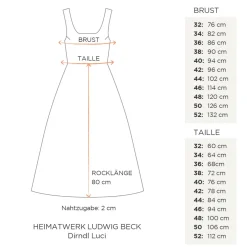 Dirndl Luci 80cm