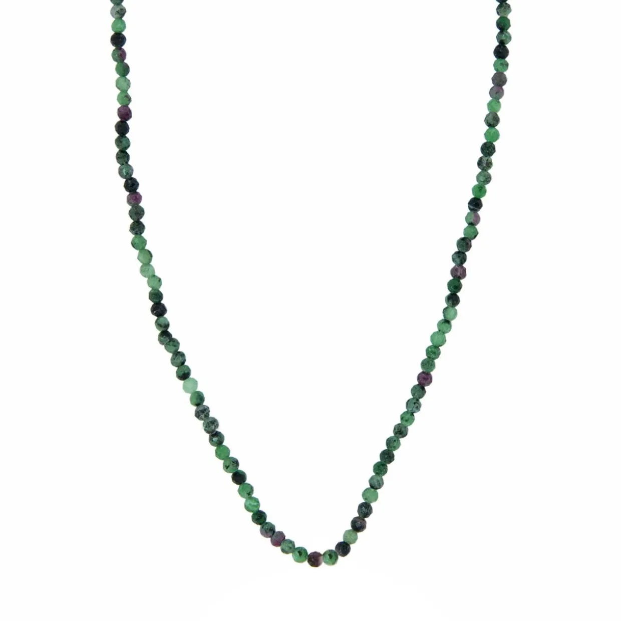 Halskette Rubyzoesite