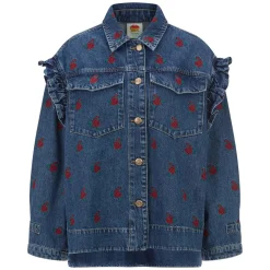 Jeansjacke Flower Embroidered