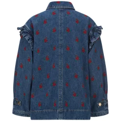 Jeansjacke Flower Embroidered