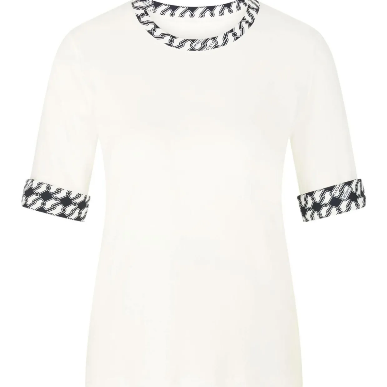 Jersey-shirt mit print-details