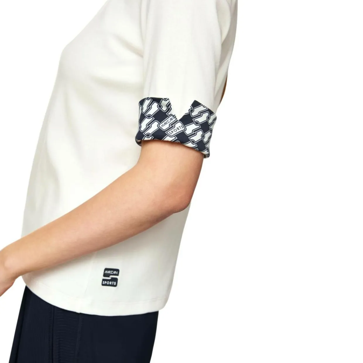 Jersey-shirt mit print-details