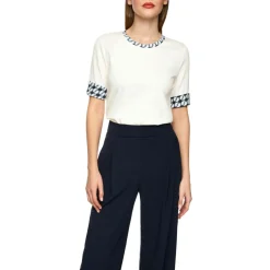 Jersey-shirt mit print-details