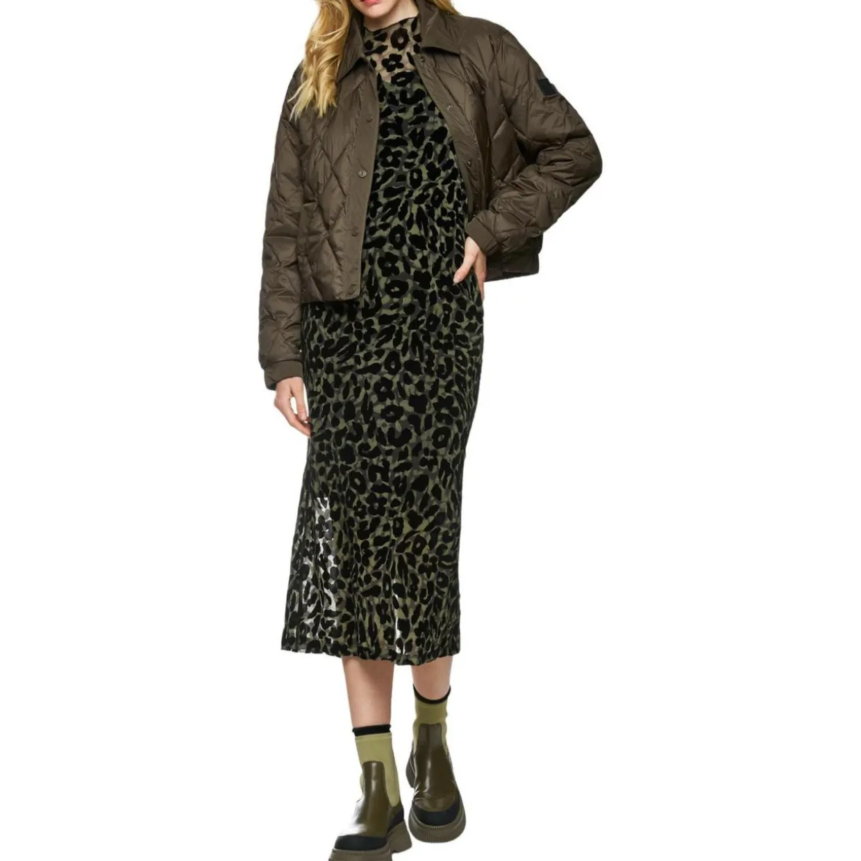 Körpernahes maxikleid aus mesh
