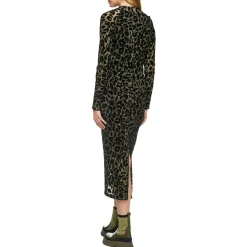Körpernahes maxikleid aus mesh
