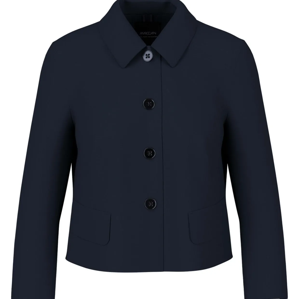 Kurze Jacke mit Kentkragen