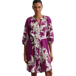 Kurzes print-kleid relaxed