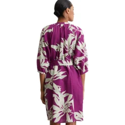 Kurzes print-kleid relaxed
