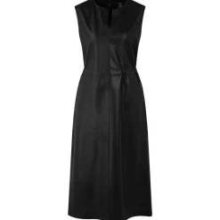 Leder-Maxikleid