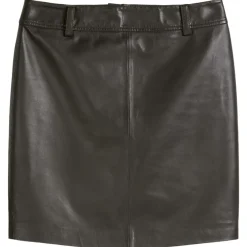 Leder-minirock regular