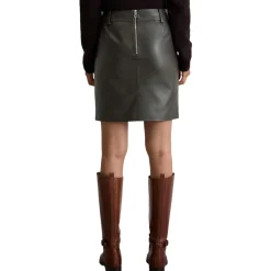 Leder-minirock regular