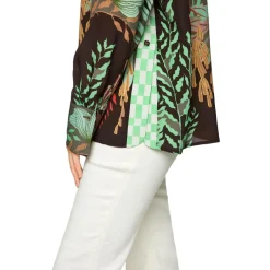 Leichte bluse mit floralem print