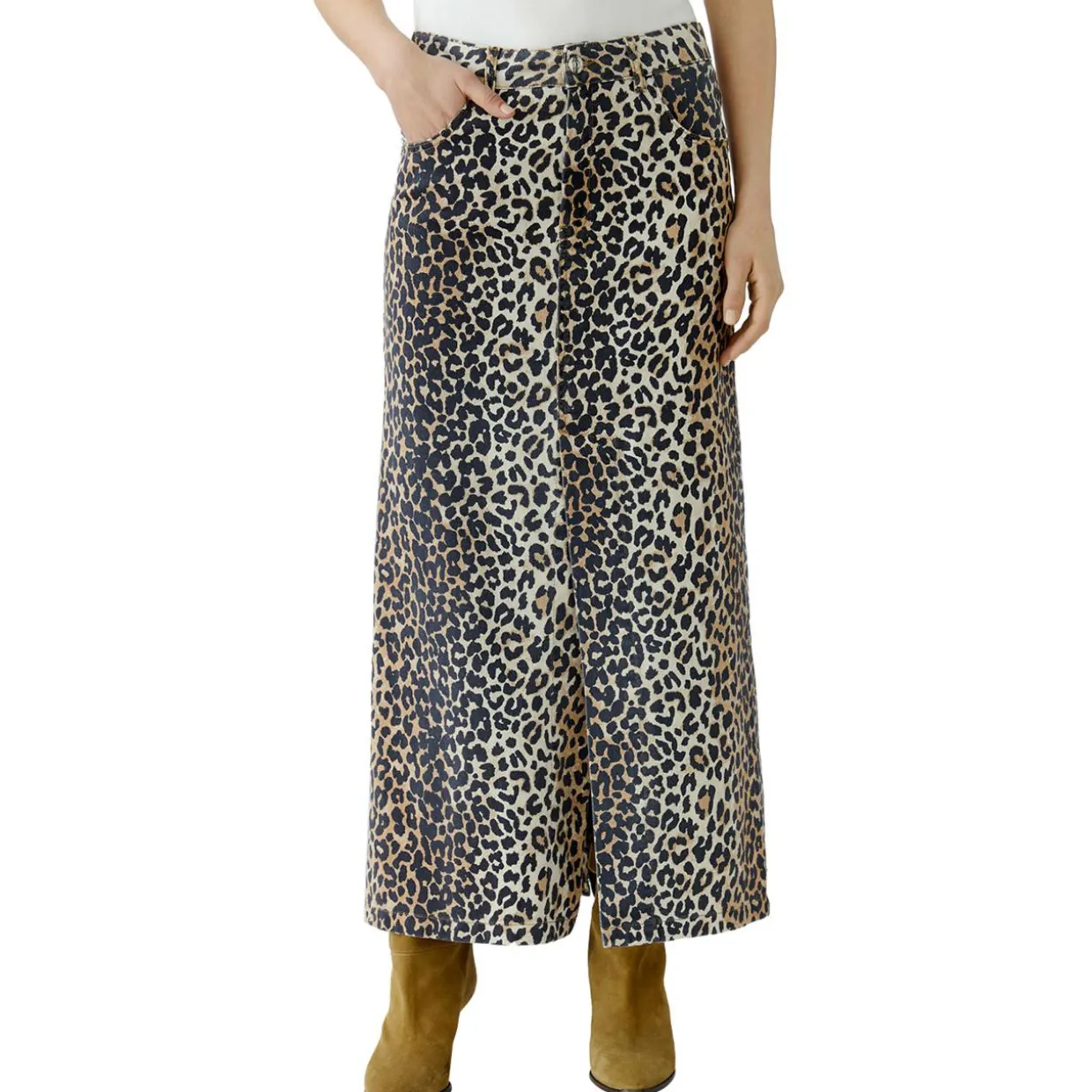 Maxi-Jeansrock