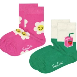 2-Pack Kids Smiley Daisy Sock