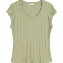 Pointelle-t-shirt slim
