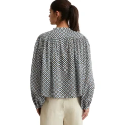 Print-Bluse relaxed