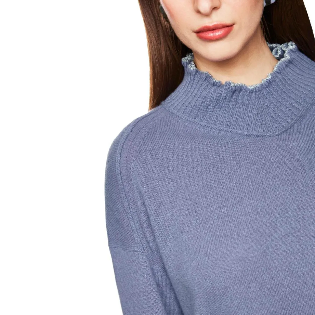 Pullover mit Rüschen