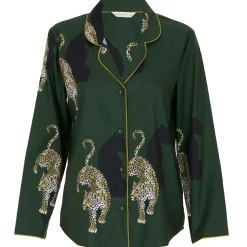 Pyjamaoberteil Olive