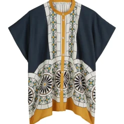 ärmellose print-bluse relaxed