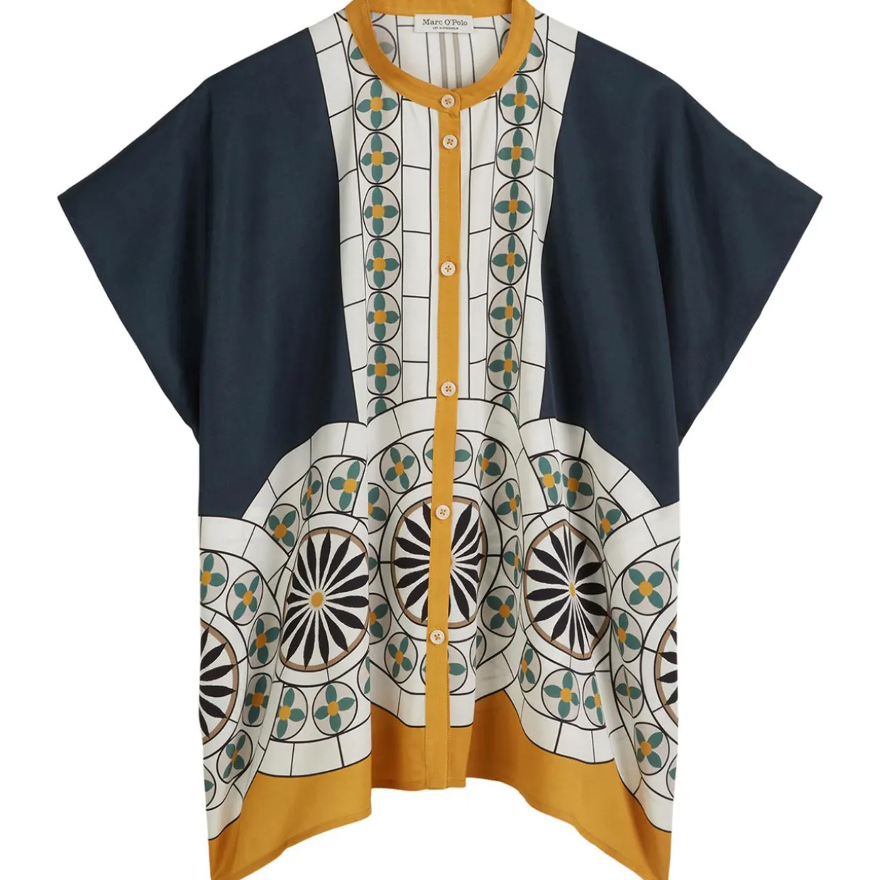 ärmellose print-bluse relaxed