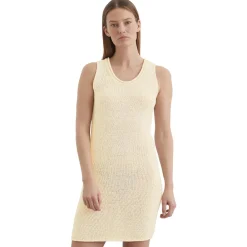 Ärmelloses Strickkleid slim