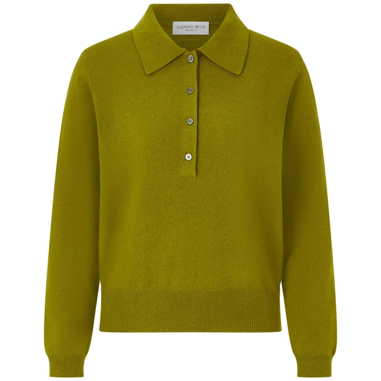 Schurwoll-Polopullover