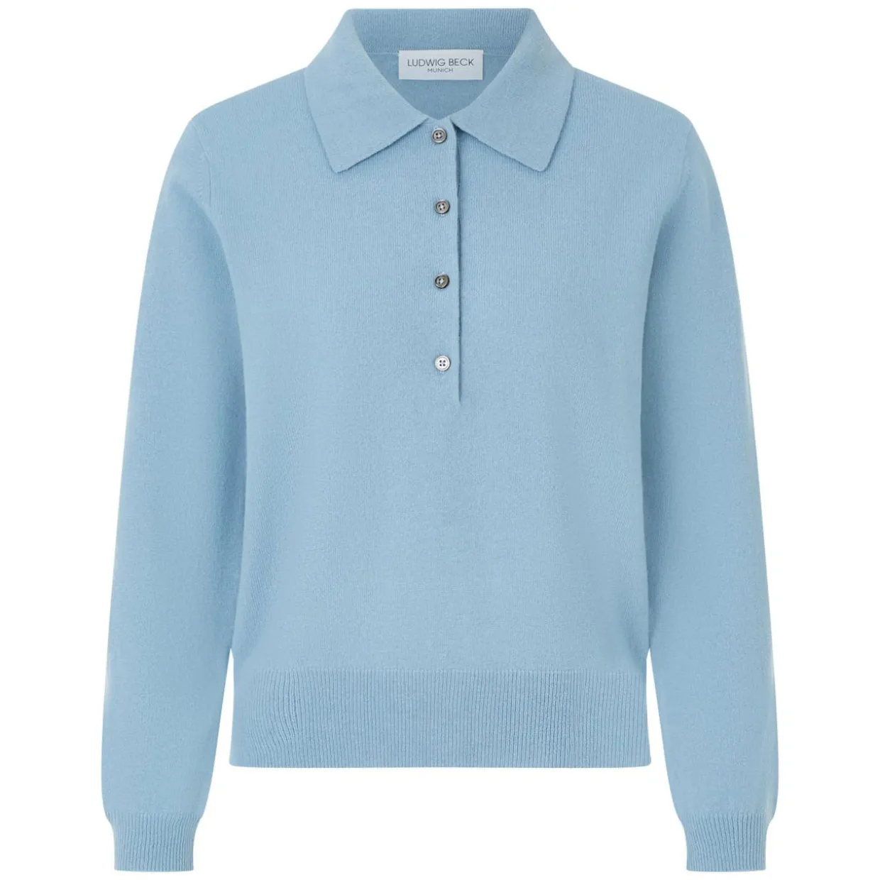 Schurwoll-Polopullover
