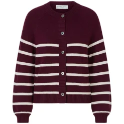 Schurwoll-Strickjacke