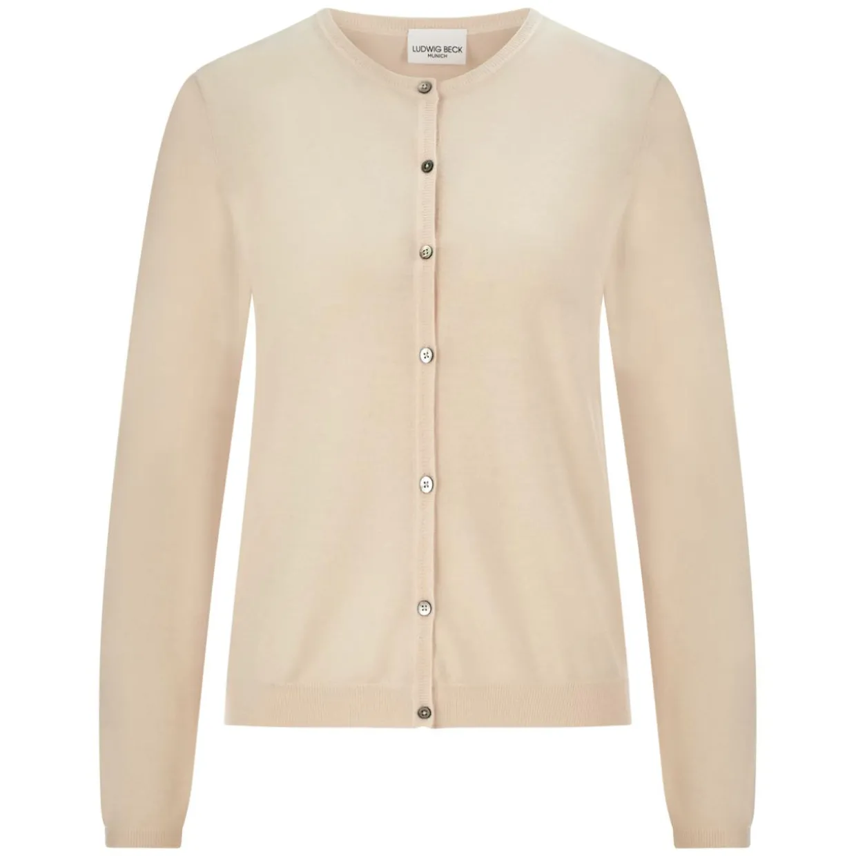 Schurwoll-Strickjacke