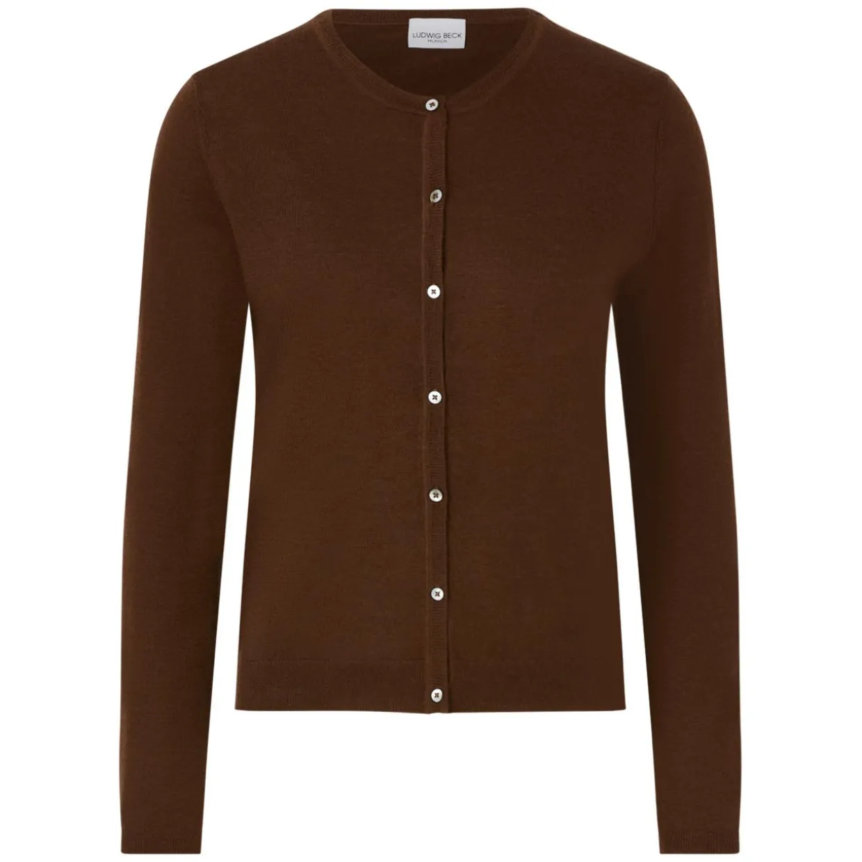 Schurwoll-Strickjacke