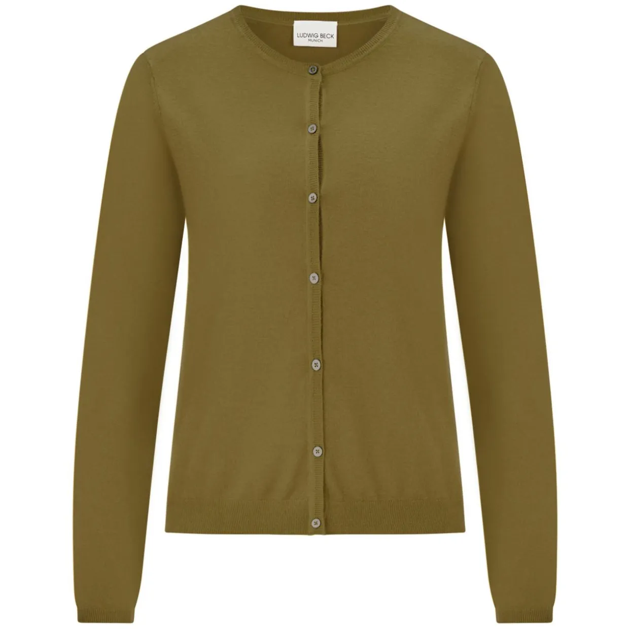 Schurwoll-Strickjacke