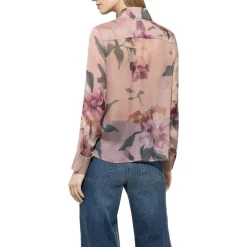 Silk Bluse mit floral-Print