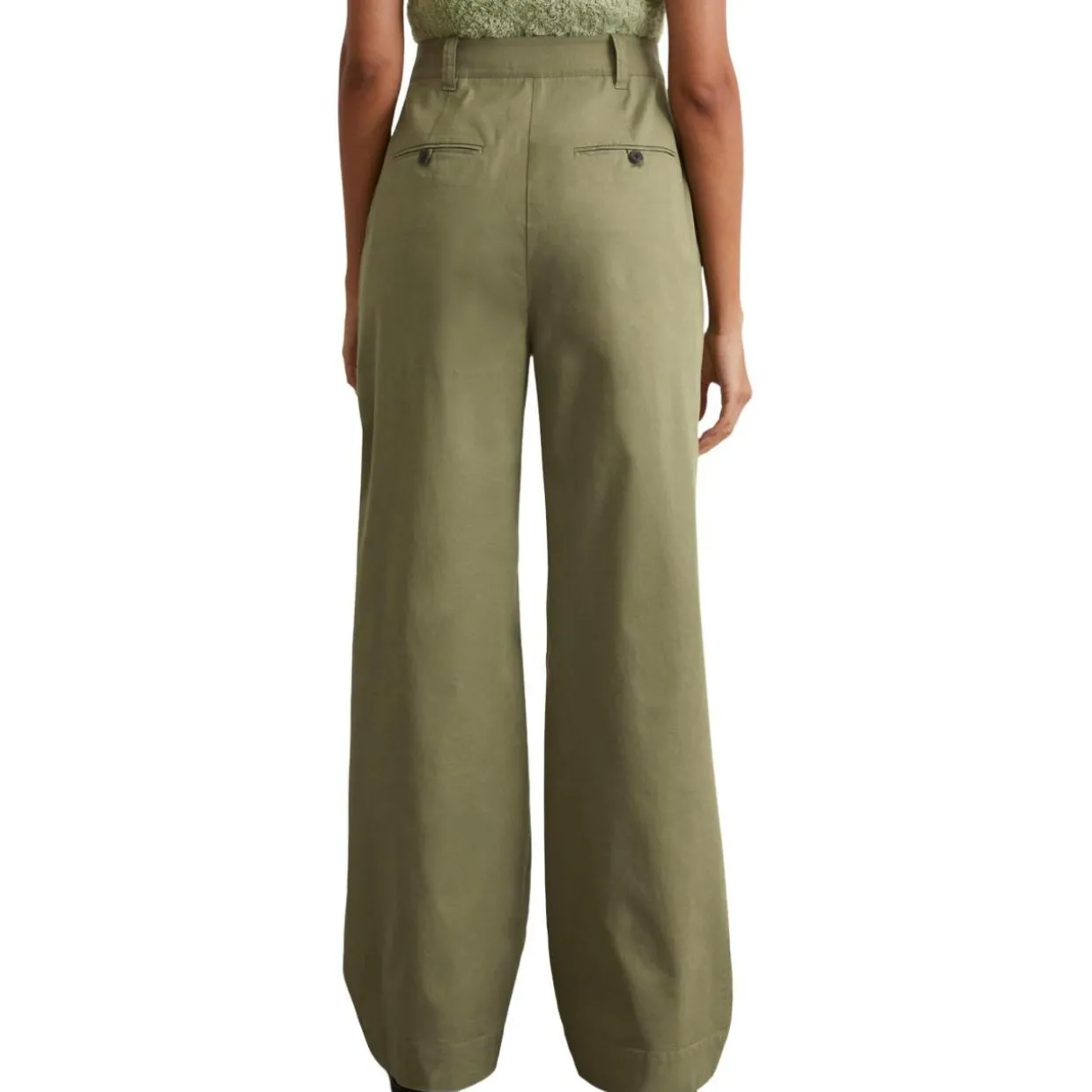 Weite bundfaltenhose